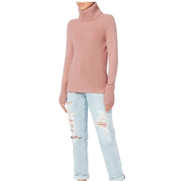 Veronica beard Asa cashmere turtleneck new with tags blush - Picture 5 of 7